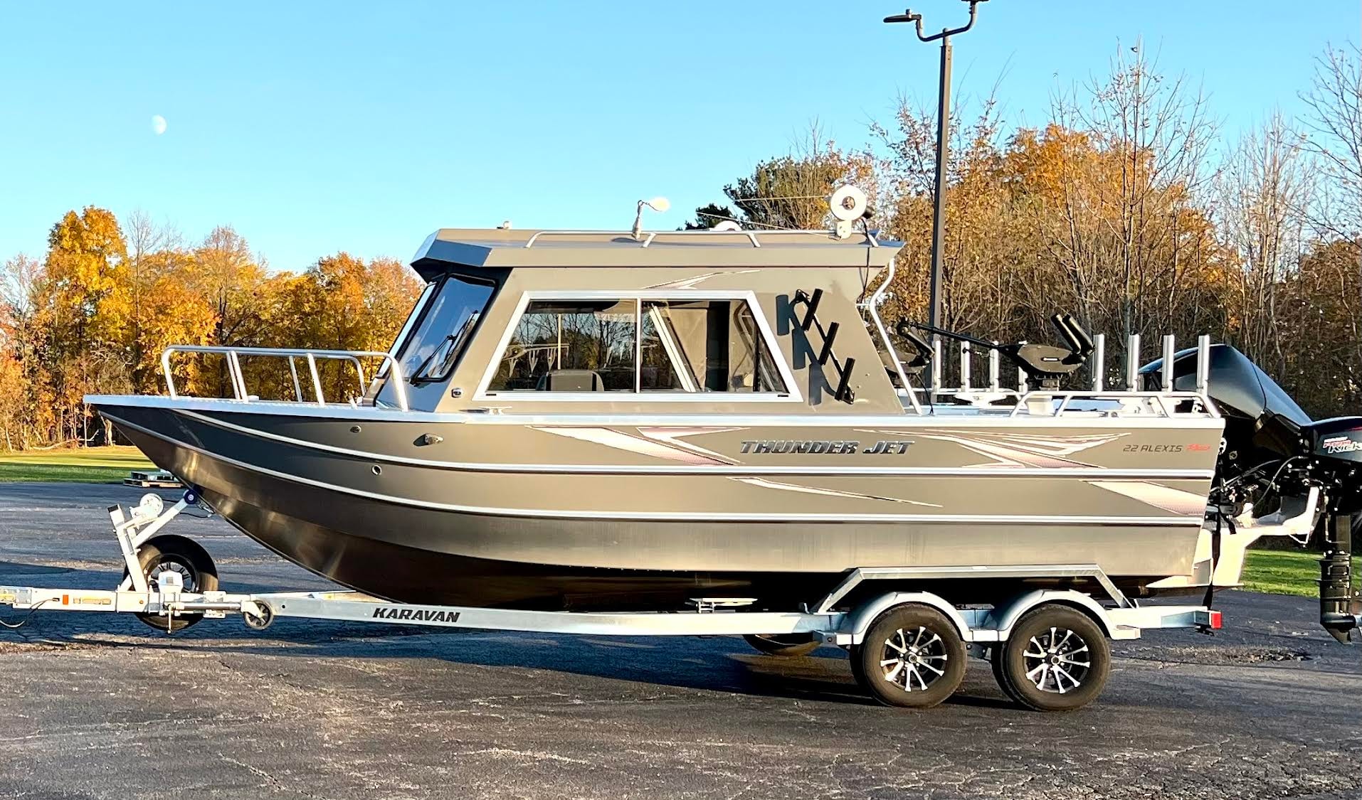 Blue Monkey Charters fishing boat on Lake Erie