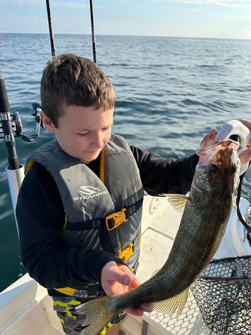 Fishing catch on Lake Erie